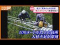 新入社員が”初登り”、送電線や鉄塔の整備を行う『ラインマン』…高所作業が理由で成り手不足 深刻