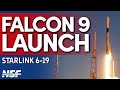 SpaceX Falcon 9 Launches Starlink 6-19 Mission