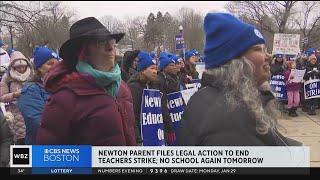 Newton cancels school for 8th day as teachers strike drags on