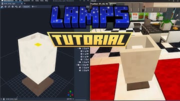 How to Make Custom Furniture Blocks in Minecraft Bedrock #1 | Lamps Blockbench & Bridge v2 Tutorial