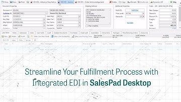 Streamline Your Fulfillment Process with Integrated EDI in SalesPad Desktop