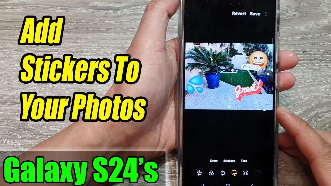 Galaxy S24 S24 Ultra How To Add Stickers To Your Photos YouTube Galaxy S24 S24 Ultra How To Add Stickers To Your Photos YouTube