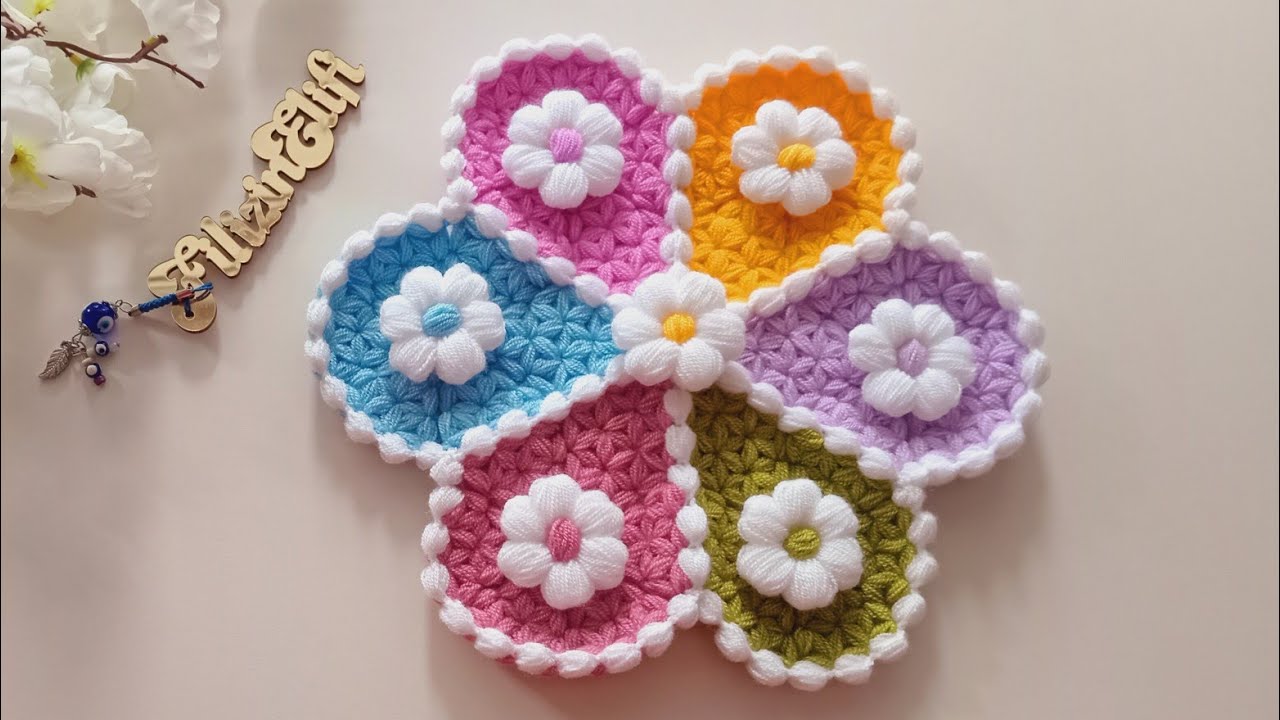 ✅️Kolay ve kullanışlı ✅️İki saatte örebileceğiniz yuvarlak lif modeli ✅️ tasarım pembeliörgüler