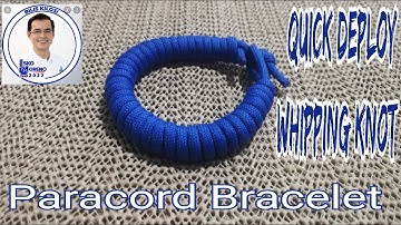 Quick Deploy Whipping Knot Paracord Bracelet - Easy Tutorial (Mayor Isko theme)