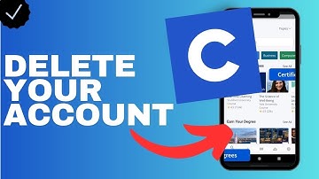 How to delete your account in the Coursera app?