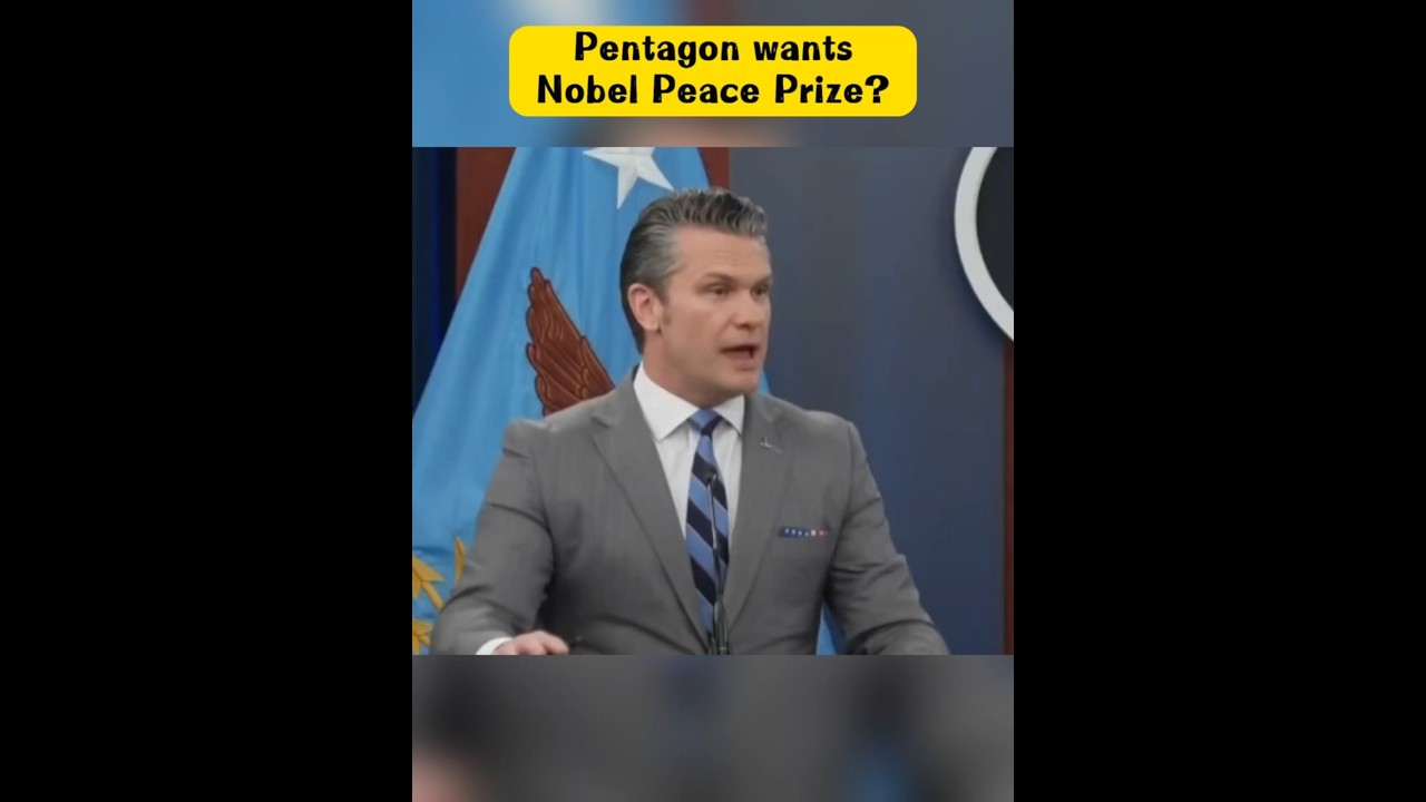 Pentagon wants Nobel Peace Prize?