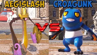 Pokken tournament DX - Aegislash vs Croagunk