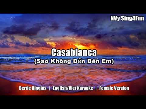 Casablanca Karaoke Female Version - Sao Không Đến Bên Em Karaoke Tone Nữ (Eng+Viet)