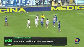 Jogador do Avaí relata injúria racial durante partida contra o Ceará