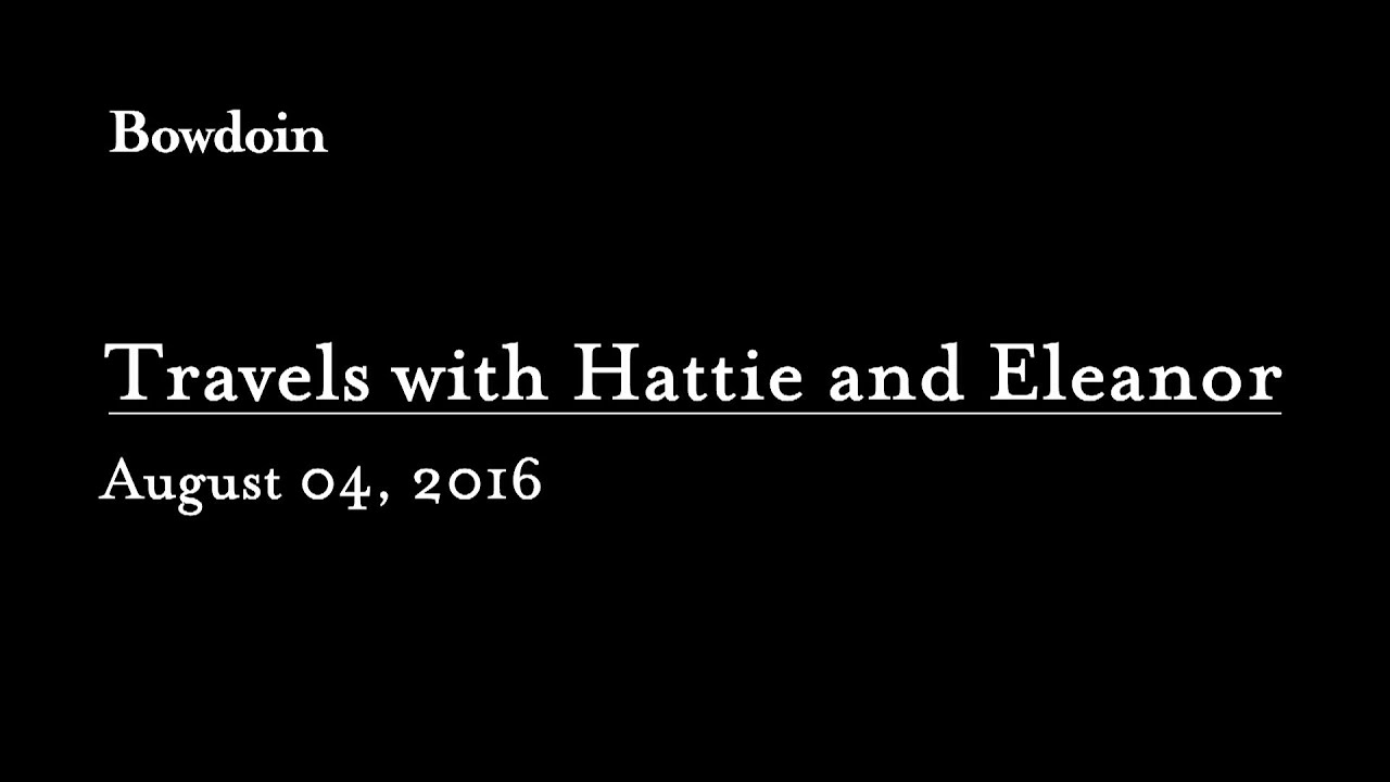 "Travels with Hattie & Eleanor: Researching Biography with Barbara Cooney"