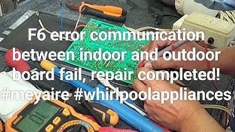 F6 error Whirlpool inverter Aircon! #meyaire #whirlpool