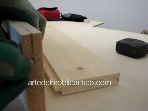costruire un piano di legno con incastro doghettato build a wooden surface with joint doghettato