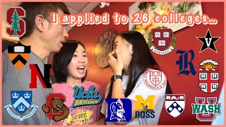 COLLEGE DECISION REACTIONS 2023 | Ivies, Stanford, Duke, UCs, and more!