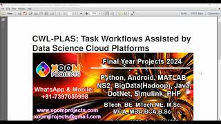 Details CWL PLAS Task Workflows Assisted by Data Science Cloud Platforms Guide