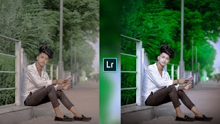 Grey and green tone Lightroom photo editing//preset download free//