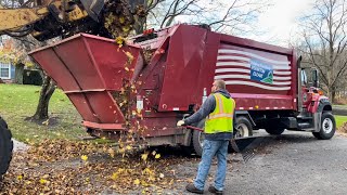 International Heil Rear Loader Garbage Truck Packing Leaf Piles by East Coast Refuse 1,751 views 2 months ago 8 minutes, 3 seconds