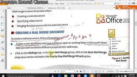 Lesson 4 Mail Merge class 6th