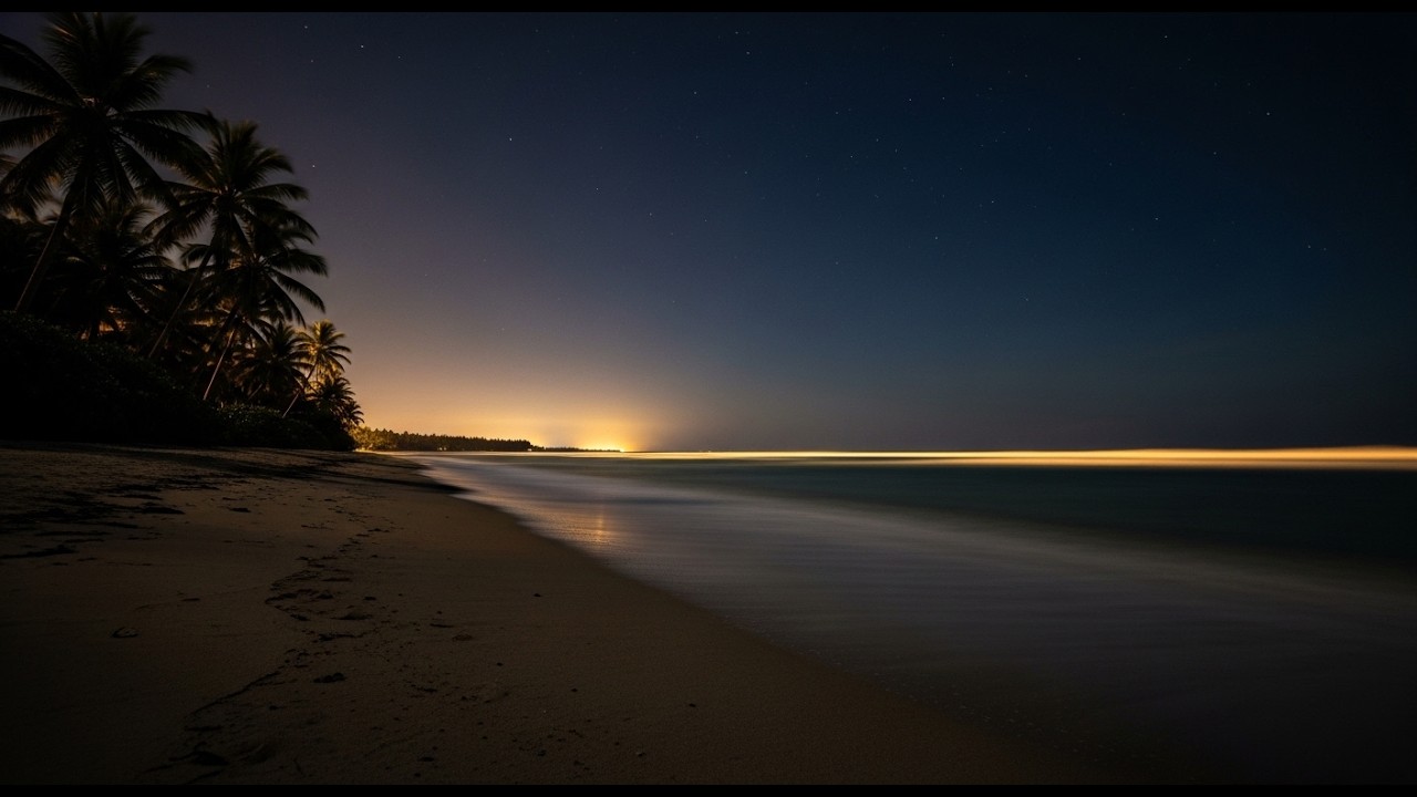 Nightfall Ocean Ambience LIVE 🌊 | Best Sound for Stress Release