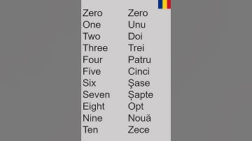 How to count to 10 in Romanian