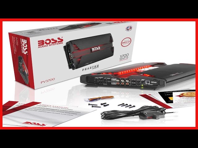 BOSS Audio Systems PV3700 Channel Car Amplifier Phantom Series, Watts, Full Range, Class A - YouTube