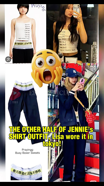 JENNIE’s CLOTHES REAPPEARED IN LISA’S CLOTHES 🧐😱 #lisa #jennie #jenlisa