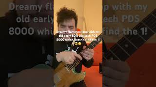 Dreamy flamenco guitar loop with an old 80’d digitech looper! #guitar #shorts #looping #flamenco