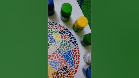 2D design Mosaic easy texture techniques, #shorts #ytshorts #elementarydrawing