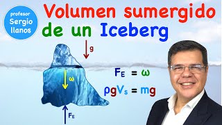 Aplicación del principio de Arquímedes - Volumen sumergido de un Iceberg