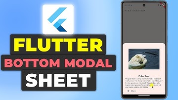 Flutter Bottom Modal Sheet Tutorial | Popup Modal Flutter Guide