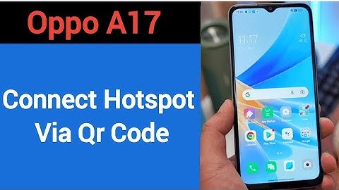How to connect hotspot via QR code Oppo A17, wireless internet connect kaise karen