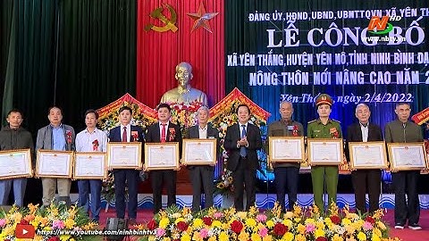 Yên Thắng đón bằng công nhận xã đạt chuẩn nông thôn mới nâng cao