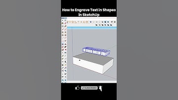 How to Engrave Text in Shapes in SketchUp | Easy 3D Text Engraving Tutorial