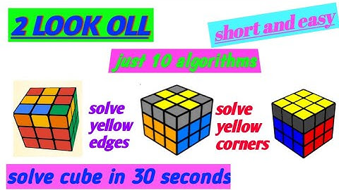 Easiest way to learn 2 Look OLL | Easy and fast tutorial | under 5 minutes | solve cube in 30 sec