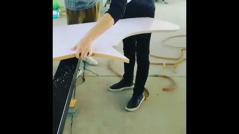 Curved design edge banding machine