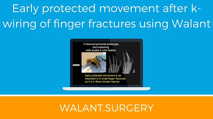 Early protected movement after k-wiring of finger fractures - Lalonde