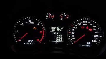 Audi A3 8p Cluster - Needle Sweep, Efficiency Menu, Lap timer with BOOST and Oil Temperature