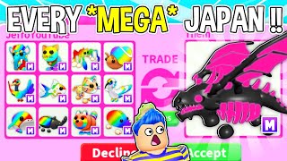 I Traded *EVERY MEGA NEON* Japan Egg Pet In Adopt Me Roblox !! Roblox Adopt Me (TRADING PROOFS)