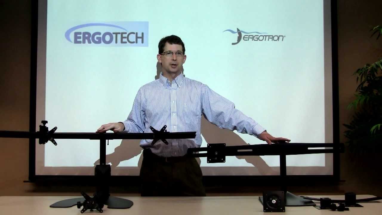 Ergotech Vs Ergotron Triple Desk Stand Comparison Youtube