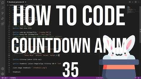 how to code racket - 35 countdown anim