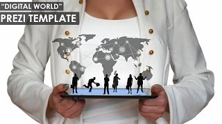 Digital World (Female) - Prezi Template