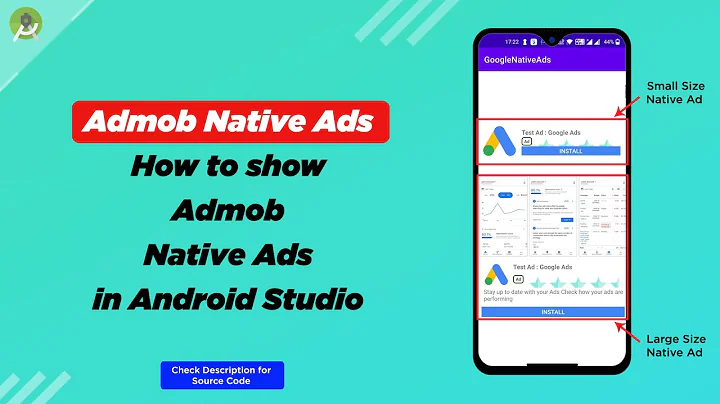 How to integrate Admob Native Ads in Android Studio | Google Admob Tutorial - 04