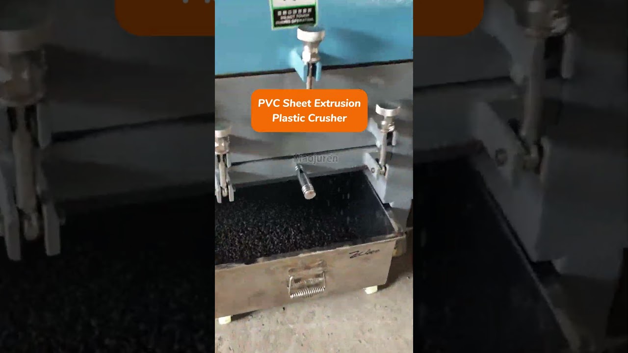 Plastic crusher machine to crush PA/PVC sheet.  