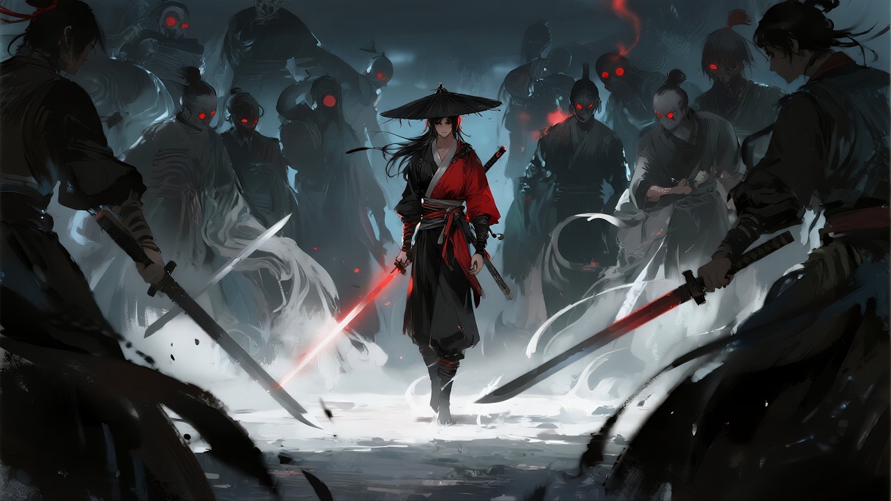 Анимация о боевых искусствах: безымянный воин мстит бандитам за отца