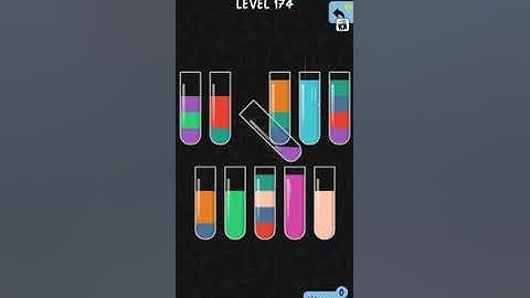 water color sort level 174 walkthrough solutions iOS
