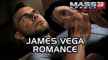 Mass Effect 3 Citadel DLC: James Vega Romance (All scenes)