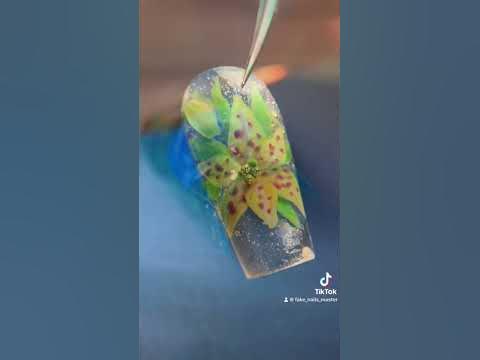 🔥NEW.Ледяные хрустальные цветы.ЛЕГКИЙ ДИЗАЙН НОГТЕЙ #nailart # ...