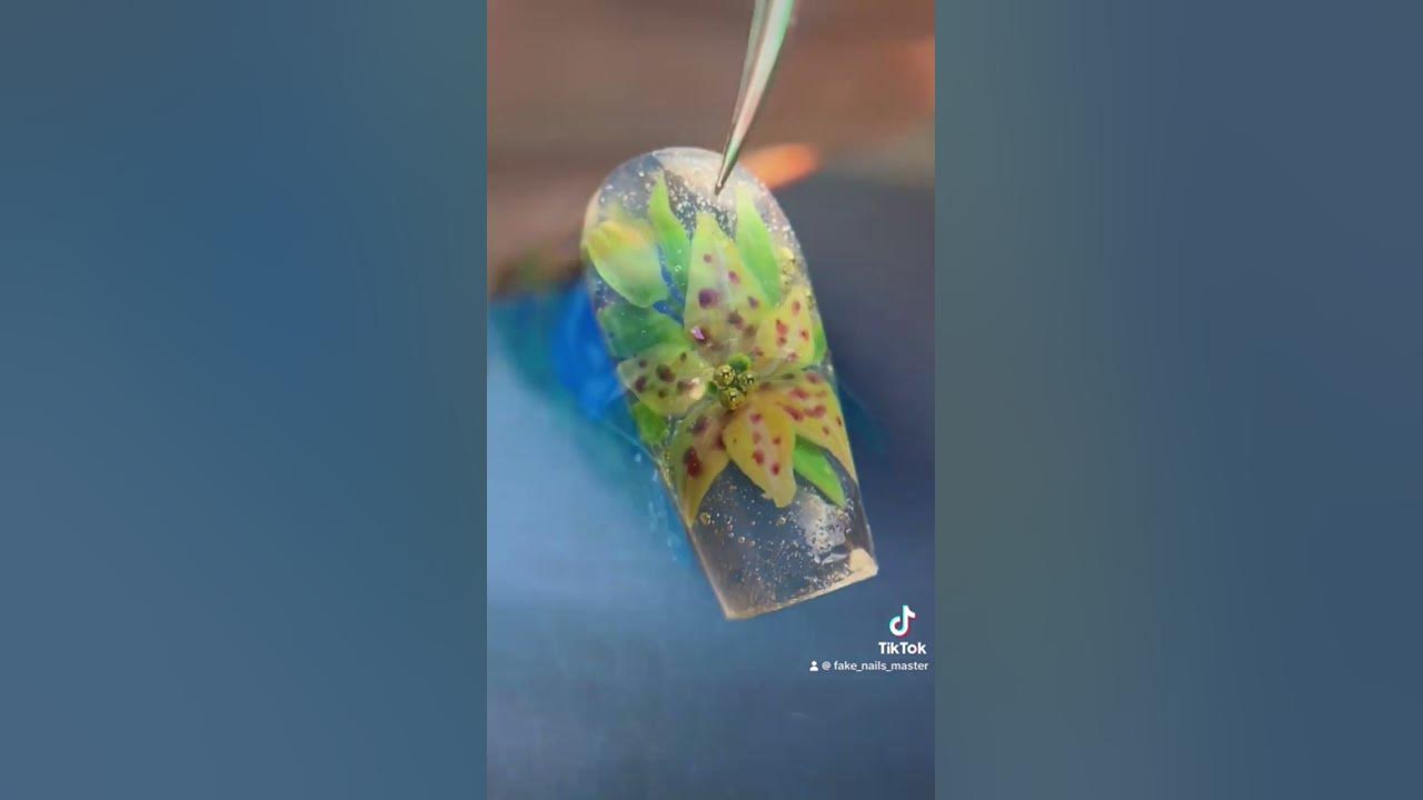 🔥NEW.Ледяные хрустальные цветы.ЛЕГКИЙ ДИЗАЙН НОГТЕЙ #nailart # ...