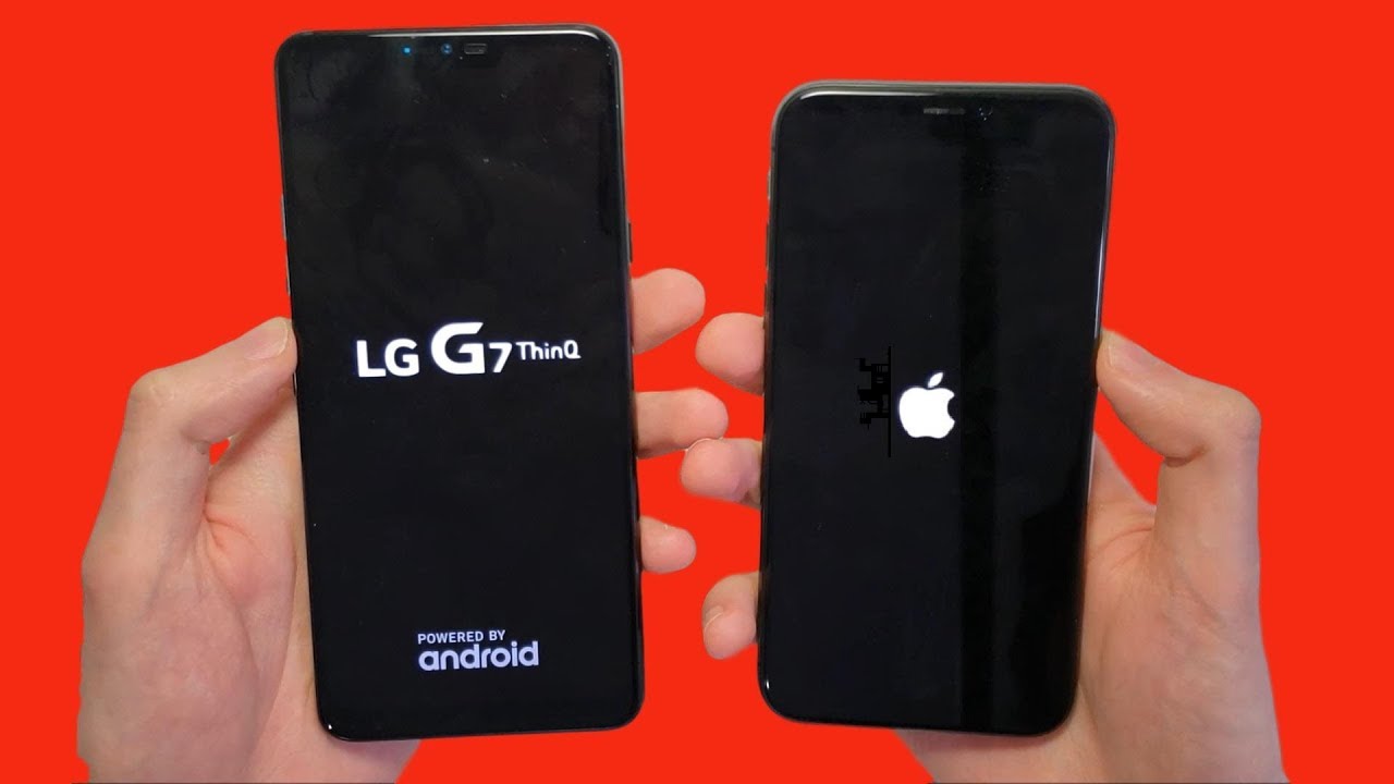 LG G7 ThinQ and iPhone X - Comparison