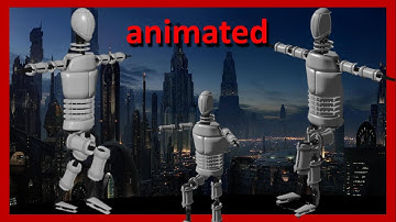 Animated CGI Robot Walk Cycle And More