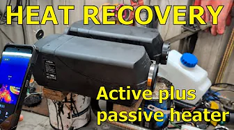 Diesel heater exhaust heat recovery - active plus passive heater